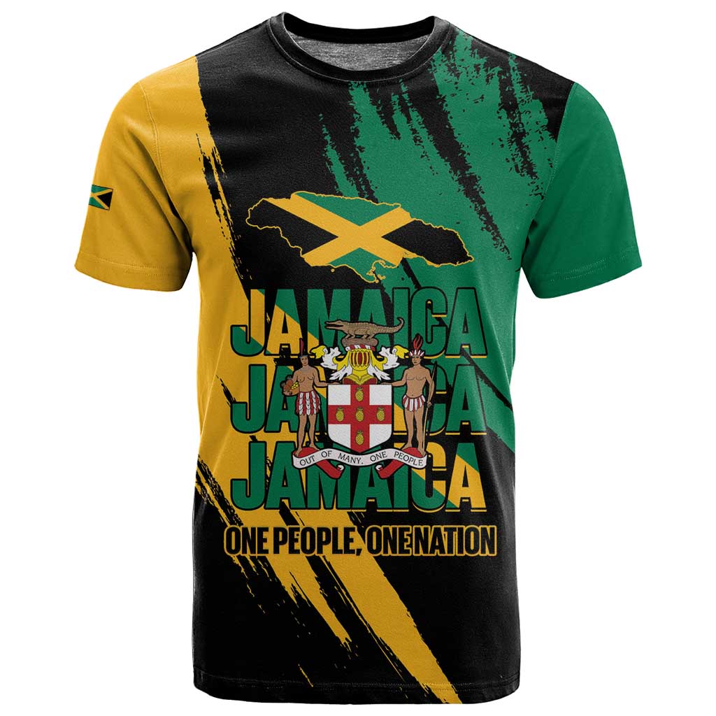 Jumieka Independence Day T shirt Jamaica One People, One Nation