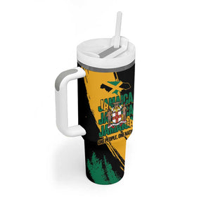 Jumieka Independence Day Tumbler With Handle Jamaica One People, One Nation