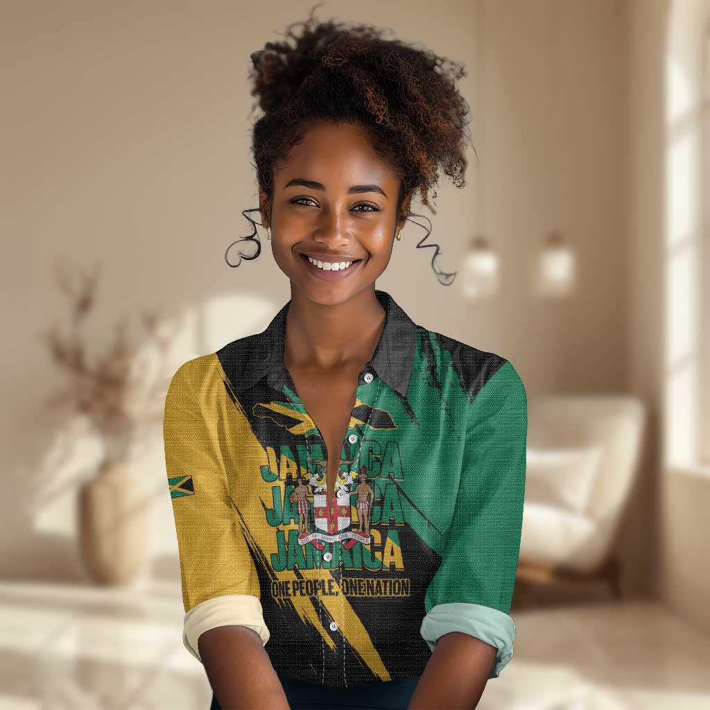 Jumieka Independence Day Women Casual Shirt Jamaica One People, One Nation