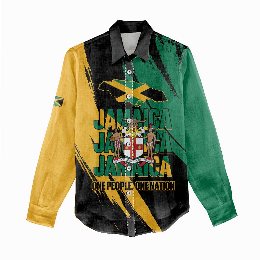 Jumieka Independence Day Women Casual Shirt Jamaica One People, One Nation