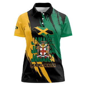 Jumieka Independence Day Women Polo Shirt Jamaica One People, One Nation