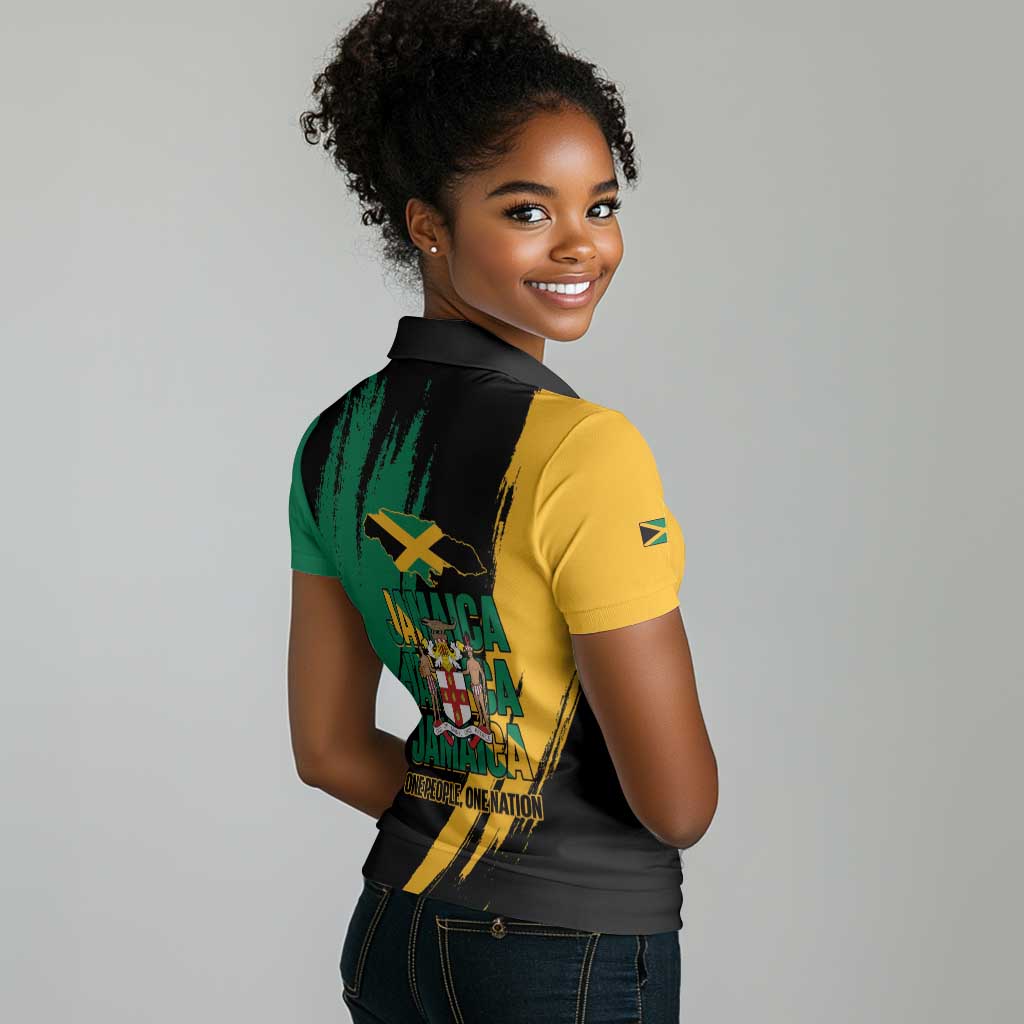 Jumieka Independence Day Women Polo Shirt Jamaica One People, One Nation