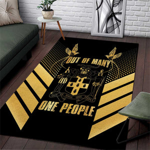 Jumieka Independence Day Area Rug Out Of Many, One People Gold Color
