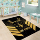 Jumieka Independence Day Area Rug Out Of Many, One People Gold Color