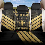 Jumieka Independence Day Back Car Seat Cover Out Of Many, One People Gold Color