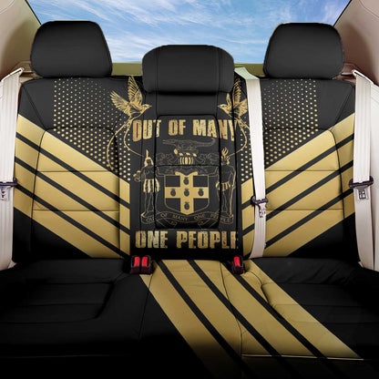 Jumieka Independence Day Back Car Seat Cover Out Of Many, One People Gold Color