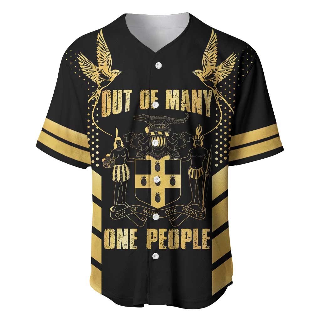Jumieka Independence Day Baseball Jersey Out Of Many, One People Gold Color