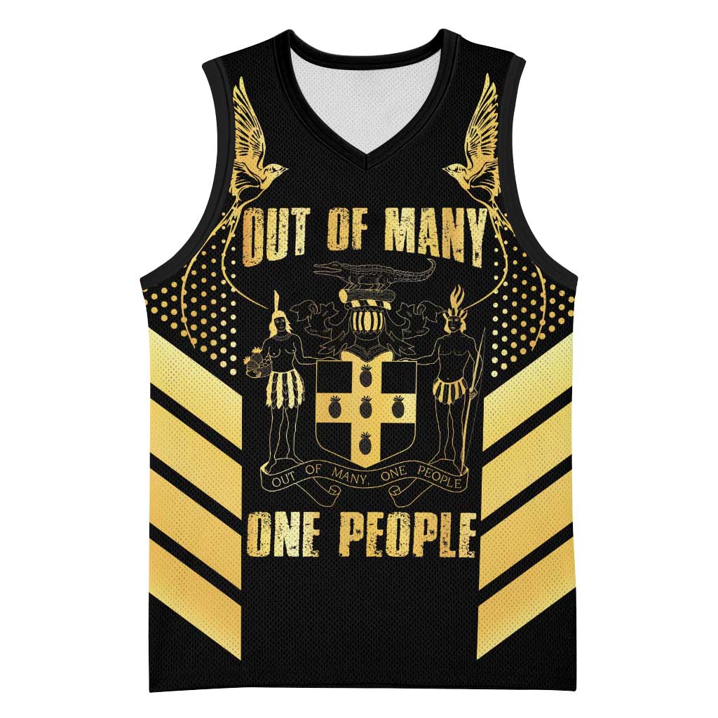 Jumieka Independence Day Basketball Jersey Out Of Many, One People Gold Color - African Pride