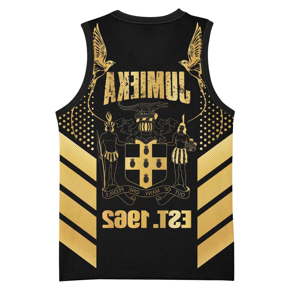 Jumieka Independence Day Basketball Jersey Out Of Many, One People Gold Color - African Pride
