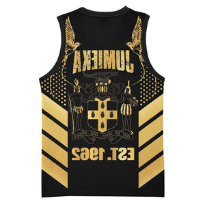 Jumieka Independence Day Basketball Jersey Out Of Many, One People Gold Color - African Pride