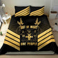 Jumieka Independence Day Bedding Set Out Of Many, One People Gold Color