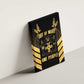 Jumieka Independence Day Canvas Wall Art Out Of Many, One People Gold Color