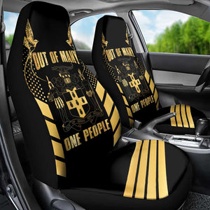 Jumieka Independence Day Car Seat Cover Out Of Many, One People Gold Color