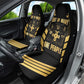 Jumieka Independence Day Car Seat Cover Out Of Many, One People Gold Color