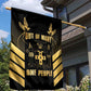 Jumieka Independence Day Garden Flag Out Of Many, One People Gold Color