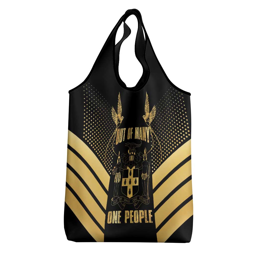 Jumieka Independence Day Grocery Bag Out Of Many, One People Gold Color