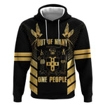 Jumieka Independence Day Hoodie Out Of Many, One People Gold Color