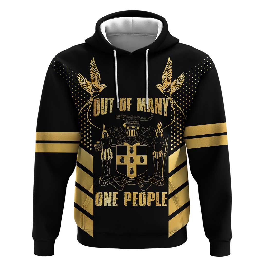 Jumieka Independence Day Hoodie Out Of Many, One People Gold Color