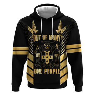 Jumieka Independence Day Hoodie Out Of Many, One People Gold Color