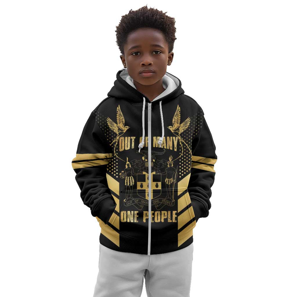 Jumieka Independence Day Kid Hoodie Out Of Many, One People Gold Color