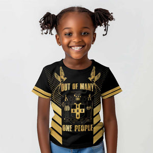 Jumieka Independence Day Kid T shirt Out Of Many, One People Gold Color