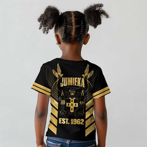 Jumieka Independence Day Kid T shirt Out Of Many, One People Gold Color