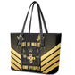 Jumieka Independence Day Leather Tote Bag Out Of Many, One People Gold Color