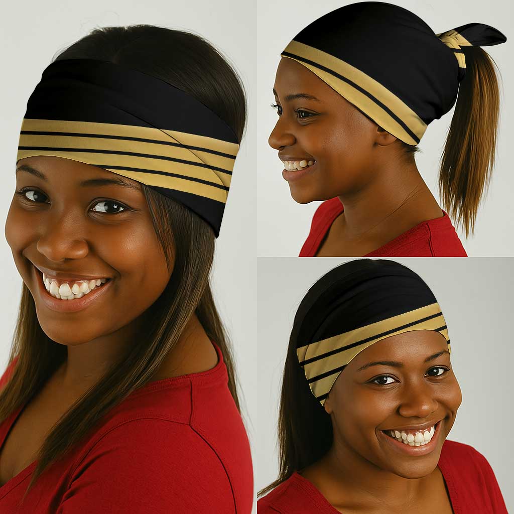 Jumieka Independence Day Neck Gaiter Out Of Many, One People Gold Color - African Pride