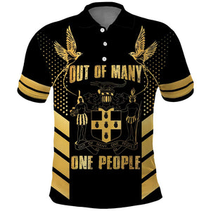 Jumieka Independence Day Polo Shirt Out Of Many, One People Gold Color