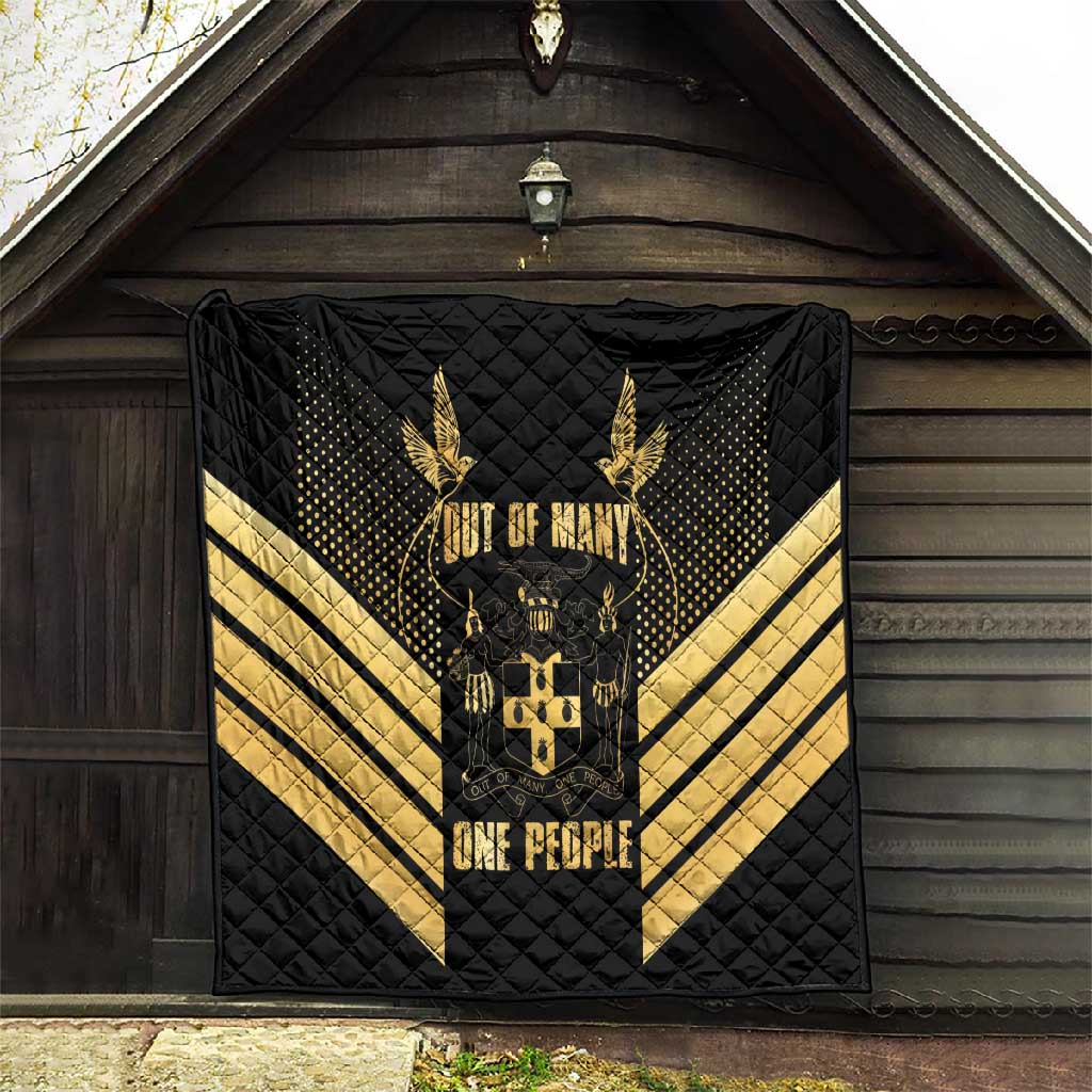 Jumieka Independence Day Quilt Out Of Many, One People Gold Color