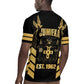 Jumieka Independence Day Rugby Jersey Out Of Many, One People Gold Color