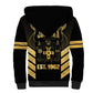 Jumieka Independence Day Sherpa Hoodie Out Of Many, One People Gold Color