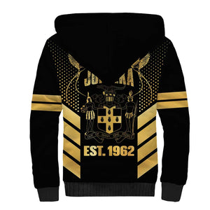 Jumieka Independence Day Sherpa Hoodie Out Of Many, One People Gold Color
