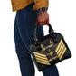Jumieka Independence Day Shoulder Handbag Out Of Many, One People Gold Color