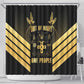 Jumieka Independence Day Shower Curtain Out Of Many, One People Gold Color