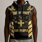 Jumieka Independence Day Sleeveless Hoodie Out Of Many, One People Gold Color - African Pride