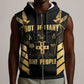 Jumieka Independence Day Sleeveless Zip Hoodie Out Of Many, One People Gold Color - African Pride