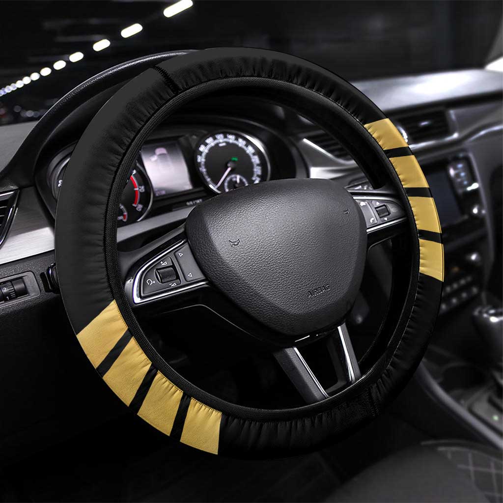 Jumieka Independence Day Steering Wheel Cover Out Of Many, One People Gold Color