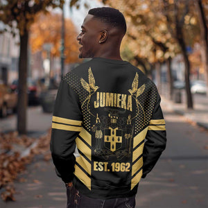 Jumieka Independence Day Sweatshirt Out Of Many, One People Gold Color