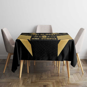 Jumieka Independence Day Tablecloth Out Of Many, One People Gold Color