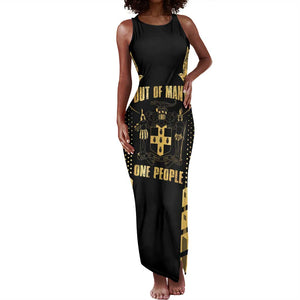 Jumieka Independence Day Tank Maxi Dress Out Of Many, One People Gold Color