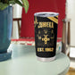 Jumieka Independence Day Tumbler Cup Out Of Many, One People Gold Color