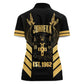 Jumieka Independence Day Women Polo Shirt Out Of Many, One People Gold Color
