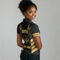 Jumieka Independence Day Women Polo Shirt Out Of Many, One People Gold Color