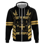 Jumieka Independence Day Zip Hoodie Out Of Many, One People Gold Color
