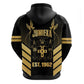 Jumieka Independence Day Zip Hoodie Out Of Many, One People Gold Color