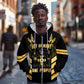 Jumieka Independence Day Zip Hoodie Out Of Many, One People Gold Color