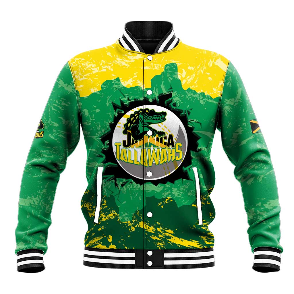Custom Afro Jamaica Cricket Baseball Jacket Go Champions Tallawahs Grunge Style