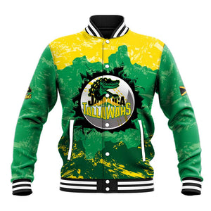 Custom Afro Jamaica Cricket Baseball Jacket Go Champions Tallawahs Grunge Style