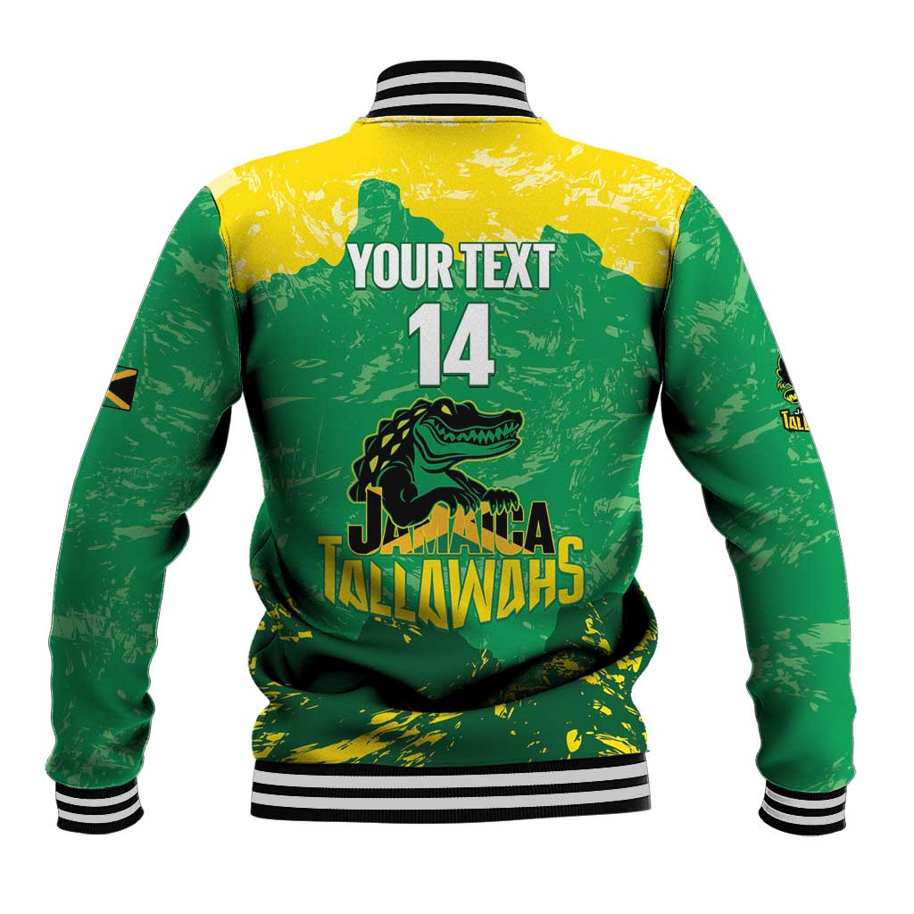 Custom Afro Jamaica Cricket Baseball Jacket Go Champions Tallawahs Grunge Style